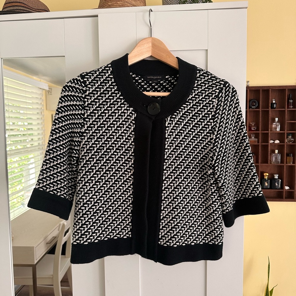 Banana Republic Cotton Knit Cardigan Sweater